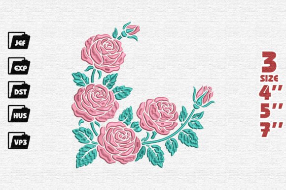 Curved Rose Corner Embroidery: A Designer’s Review