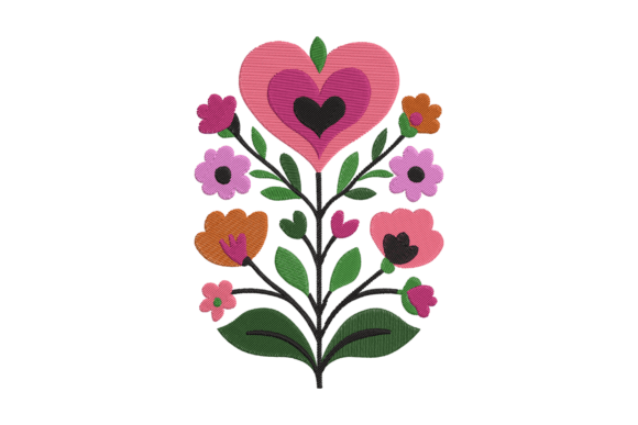 Heart Flower Embroidery Design: A Designer’s Review