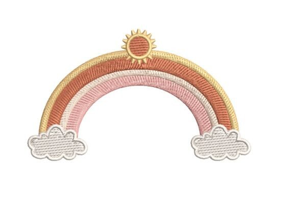 Pastel Rainbow with Sun and Clouds Embroidery Review