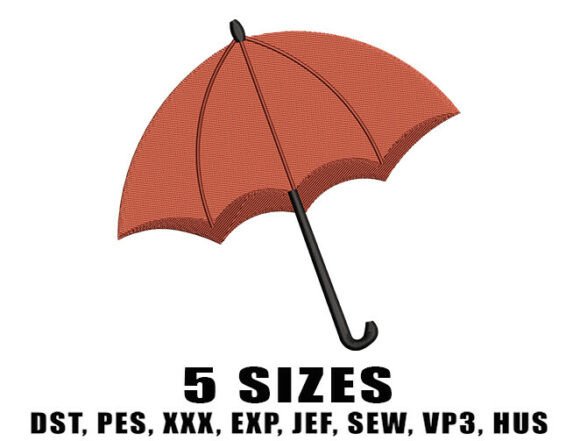 Review: Fall Umbrella Embroidery Design for Boutique Sweatshirts