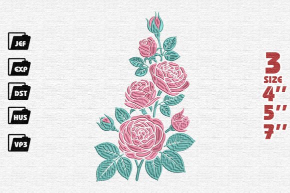 Review: Layered Rose Design Embroidery for Gifts