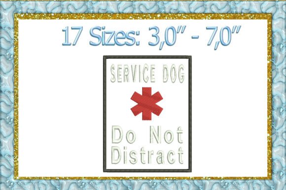 Review: Service Dog Applique Embroidery Design for Merch