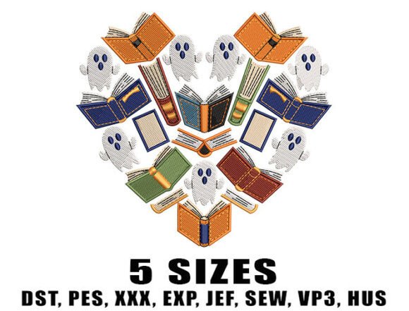Reviewing Ghost Books Halloween Embroidery Design