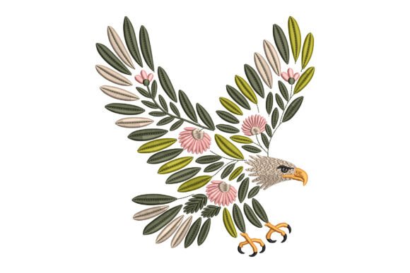 Reviewing the Floral Eagle Embroidery Design for Boutique Sweatshirts
