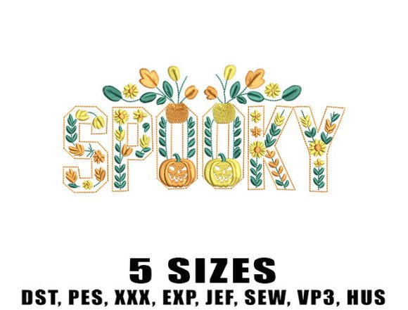 Reviewing the Spooky Floral Embroidery Design for Autumn Projects