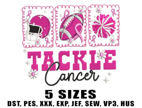 Reviewing the Tackle Cancer Embroidery Design for Craft Fairs