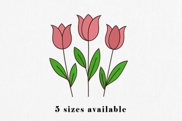 Reviewing the Tulip Flower Embroidery Design for Etsy Shops