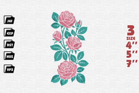 Tall Rose Cluster Embroidery: A Designer’s Review