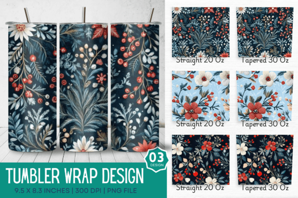Winter Floral Embroidery Tumbler: A Seller’s Review